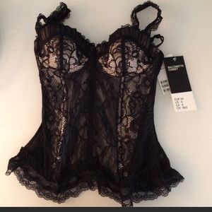h&m bustier with balconette bra size 4 Nwt